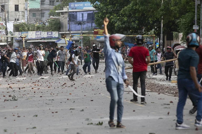 Protests in Bangladesh's Dhaka | - AP